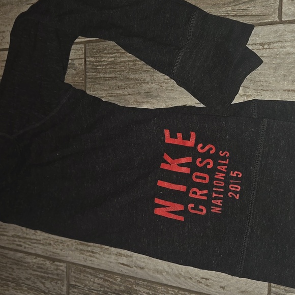 Nike Grey Hoodie with Red Graphic and White Logo - Picture 5 of 6